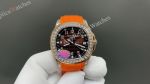 PP Factory Patek Philippe Aquanaut 9015 Movement Brown Face Orange Band RG Case Watch 40mm